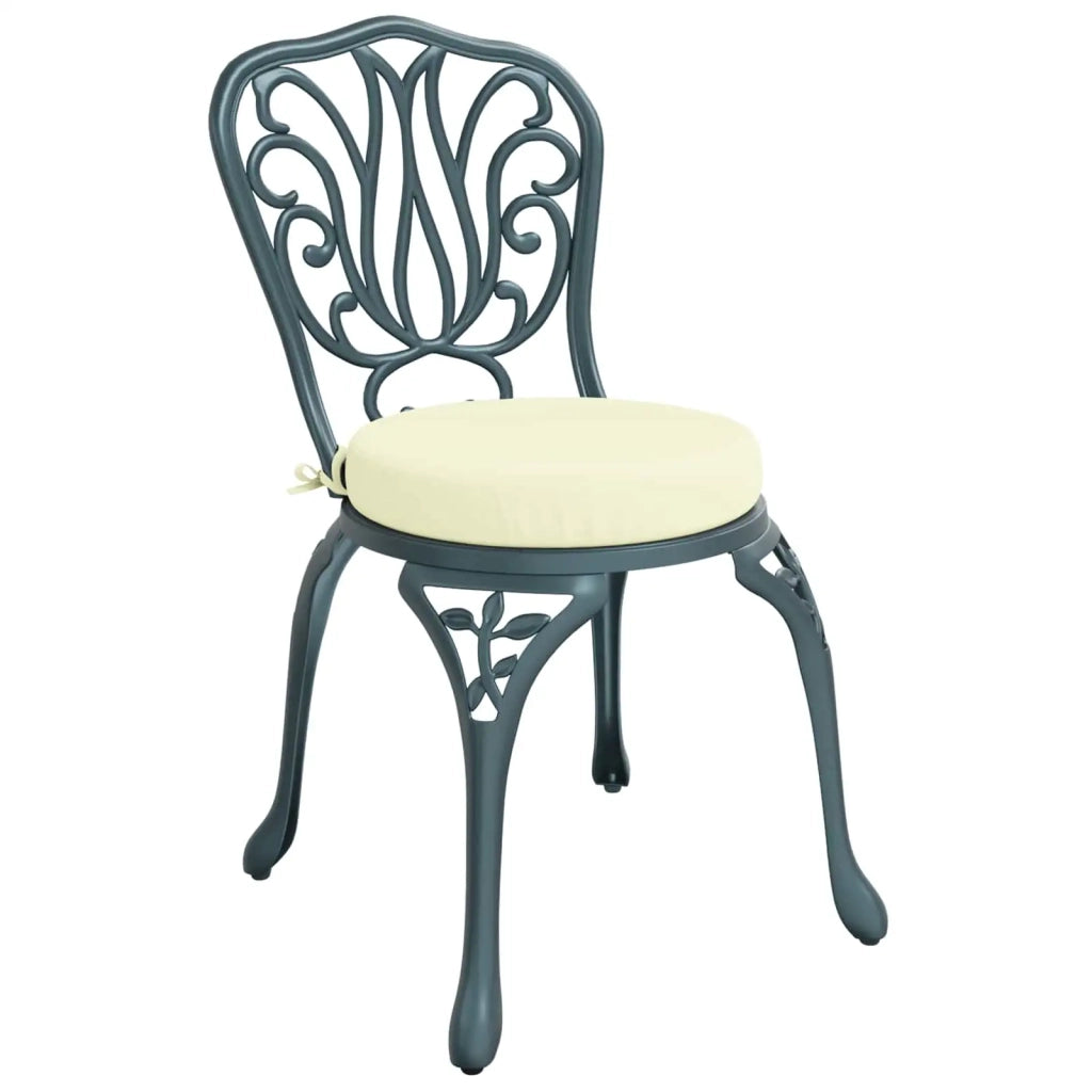 Cuscini per Sedia in 4 Pezzi SOEST 4 pz 100% Poliestere Crema 946342