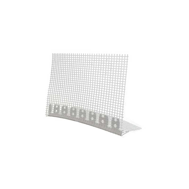Paraspigolo in pvc per archi con rete - barra 2.5 m bianco