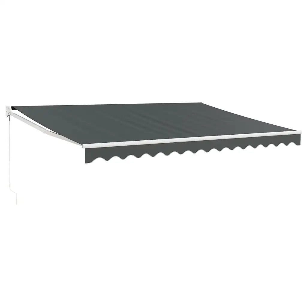 Tendada Sole Retrattile Antracite 4,5x3 m Tessuto e Alluminiocod mxl 125190