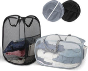 Asciugamano pieghevole 2 in 1, 36 x 36 x 58 cm, asciugamano a rete ideale per bagno, cameretta e viaggi.