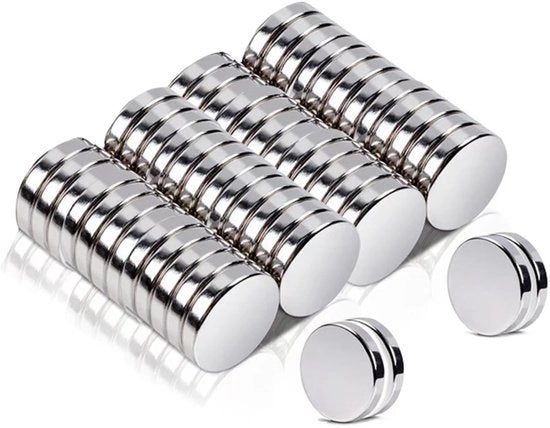 Magnetizzatori mini 10x2mm, 52 pezzi, magneti piccoli in metallo argentato, ideali per il fai da te, per whiteboard