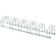 RASTRELLIERA PORTABICICLETTE PARCHEGGIO PER 6 BICICLETTE IN ACCIAIO, 179X33X27 C