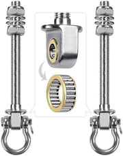2 Hanger per Montaggio al soffitto, Carico Elevato, Acciaio Inox, Sacchetto di Regolazione per Ossatura, Supporto per Letto a Sospensione, 175 mm