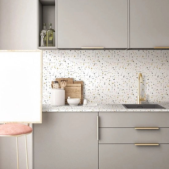 Decorazione per parete Terrazzo effetto - Autoadesivo - Idrorepellente - Facile da applicare - Disponibile in molti diversi modelli - Sticker per parete