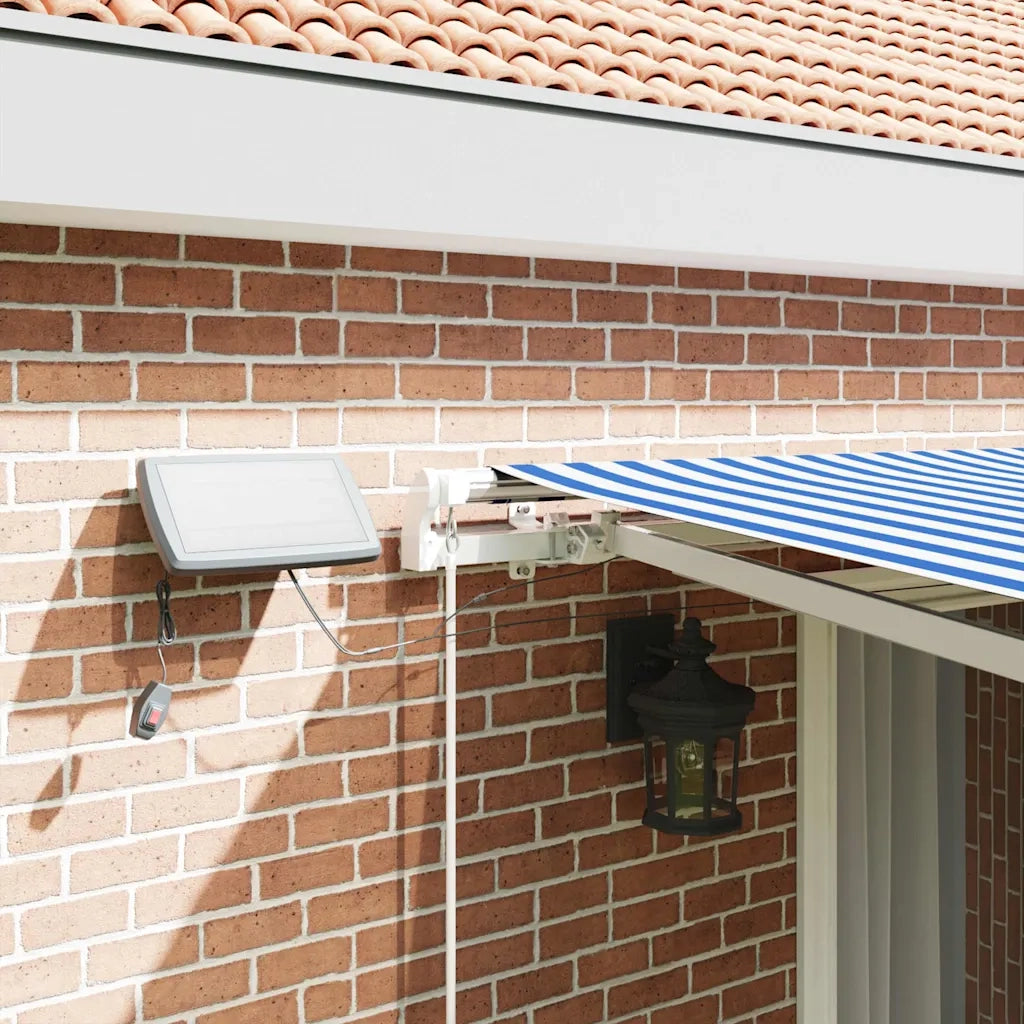 Tenda Retrattile Blu e Bianco 500 × 300 cm 3081612