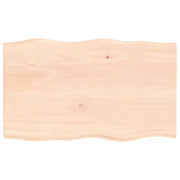 Piano per Tavolo | Superficie Tavolo | Piano Scrivania 100x60x2 cm in Rovere Non Trattato Bordi Vivi