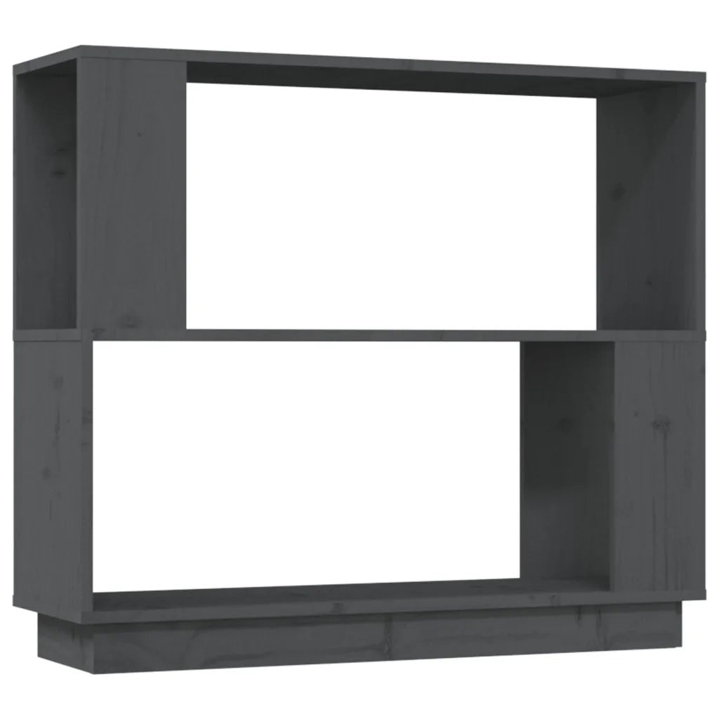Libreria/Divisorio Grigio 80x25x70 cm in Legno Massello di Pino 814051