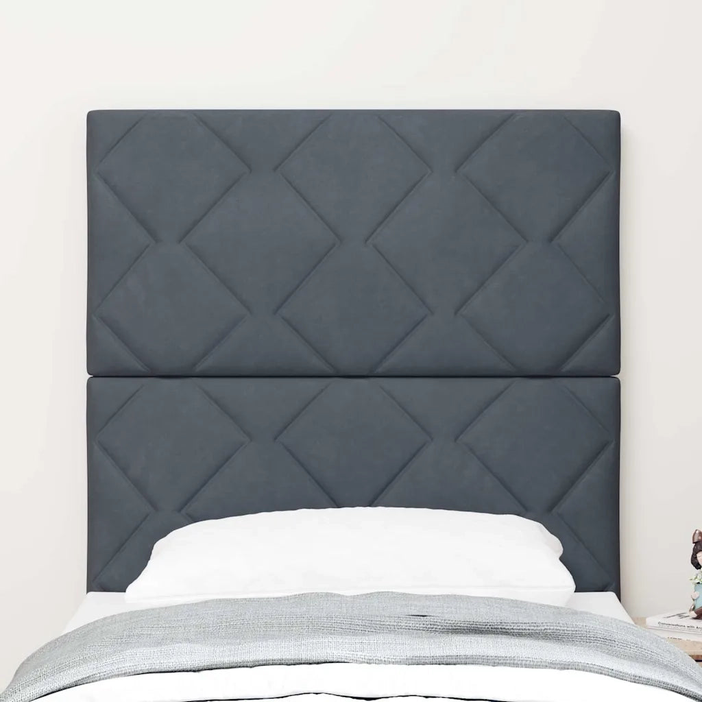 Testiera LED con testiera Grigio scuro 80 cm Pelle Sintetica 3338483