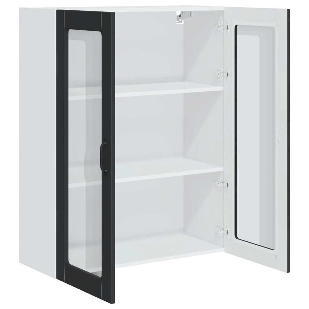 Mobile da cucina rettangolare pratico contenitore 80 x 31 x 100 cm legno composito nero 02_0053834