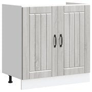 Mobile Base Lavello Lucca Grigio Sonoma in Legno Multistrato