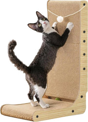 Krappaletto L a forma di un Krab 68cm con Piuma e Palline di Catnip per Gatti Krappaletto per Gatti - Grande Krappaletto per la Parete per il Divertimento dei Gatti Protezione dei Mobili per i Gatti