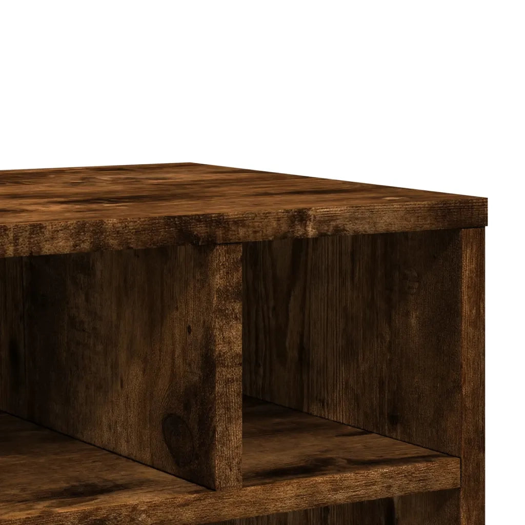 Supporto per Stampante con Ruote Rovere Fumo 41x32x48 cm 840622