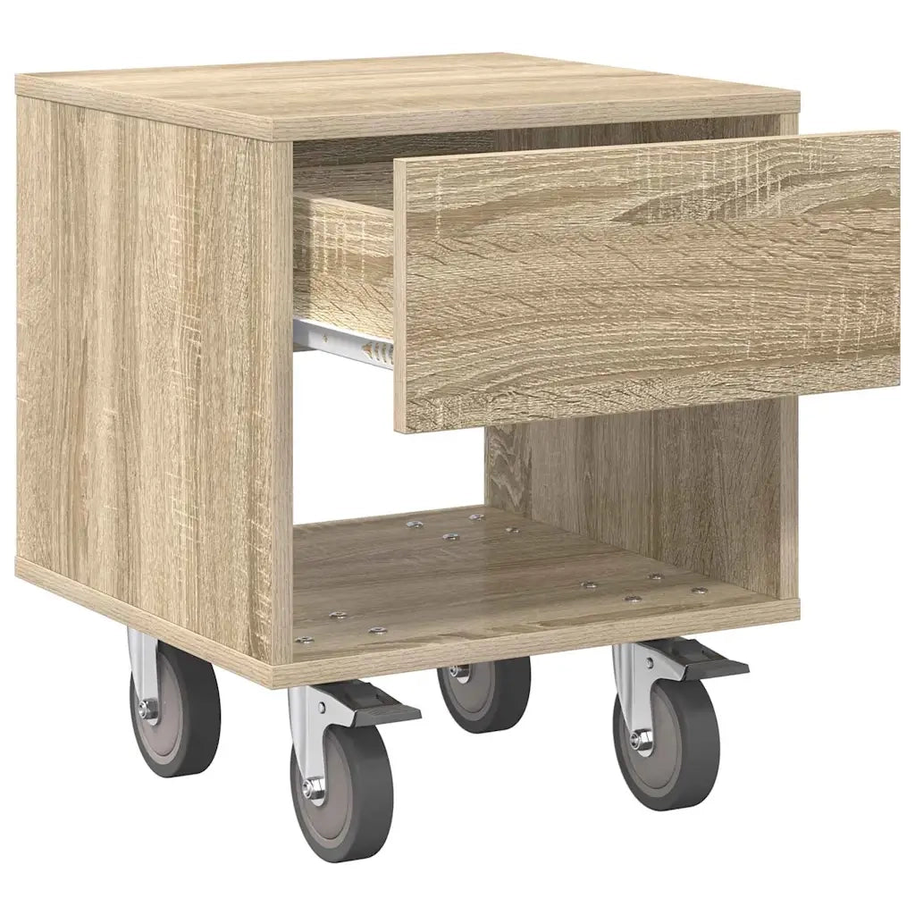 Comodino | Armadio da Notte | Mobiletto da notte Rovere Sonoma 40,5 x 40 x 48 cm Legno multistrato