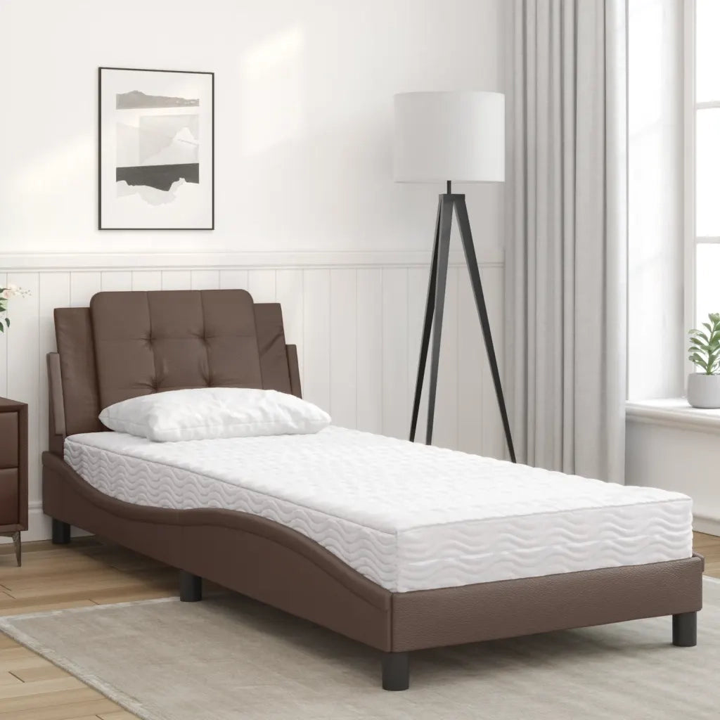 Giroletto senza Materasso Zadar Marrone 100x200cm in Similpelle 3208847