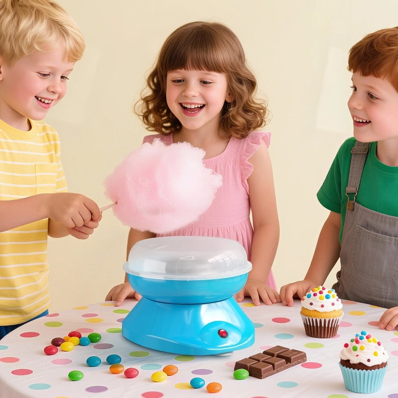 Macchina per zucchero filato per uso domestico, 550W, ideale per feste per bambini, compleanni e altro ancora.