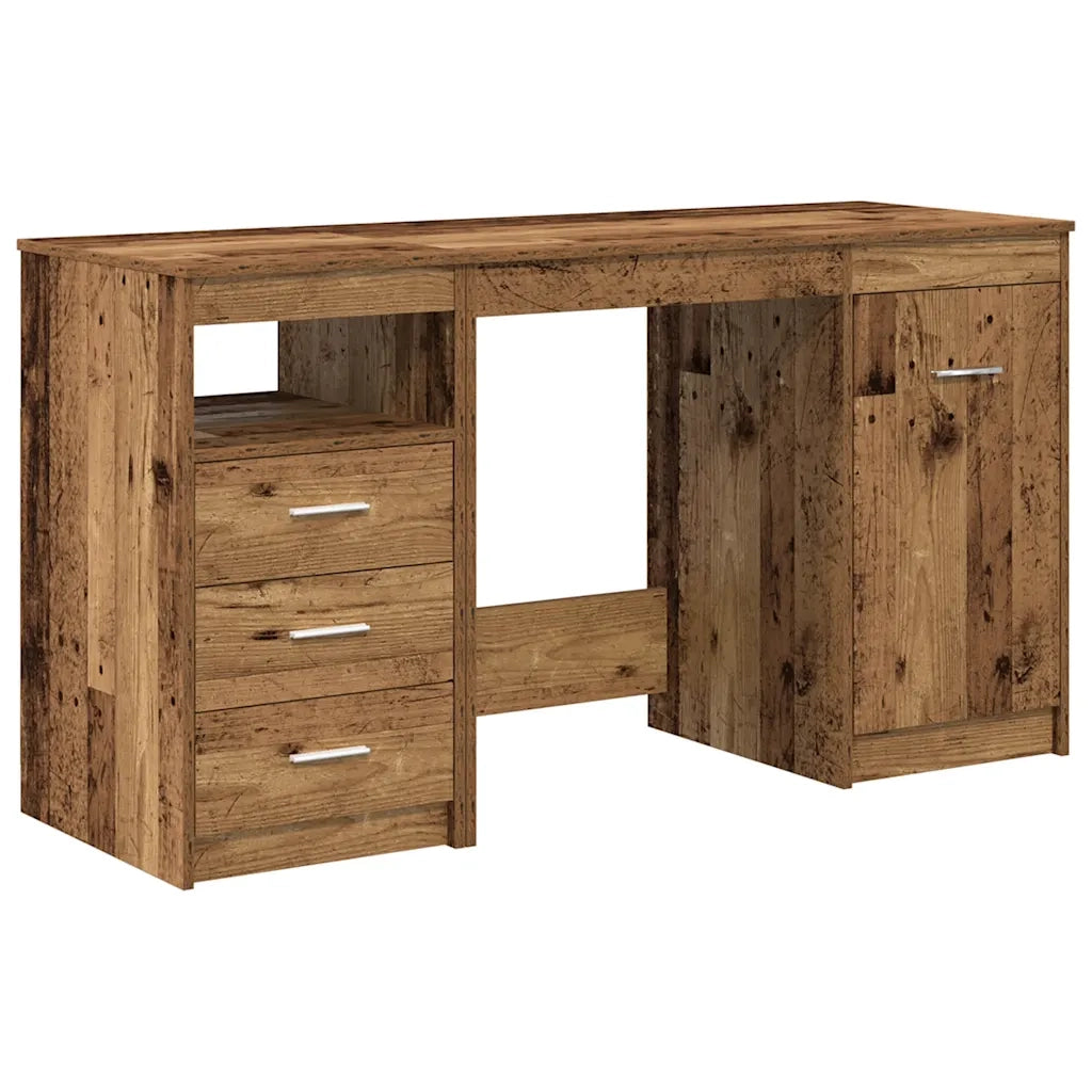 Scrivania con armadietto Legno Antico in Legno Multistrato 3328551
