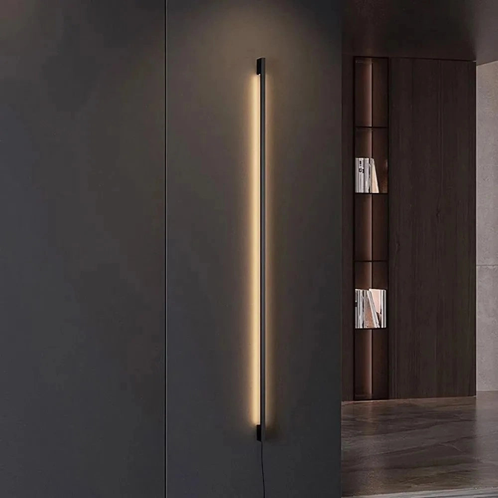 Applique Da Parete Led Lhj064-w 100cm Black