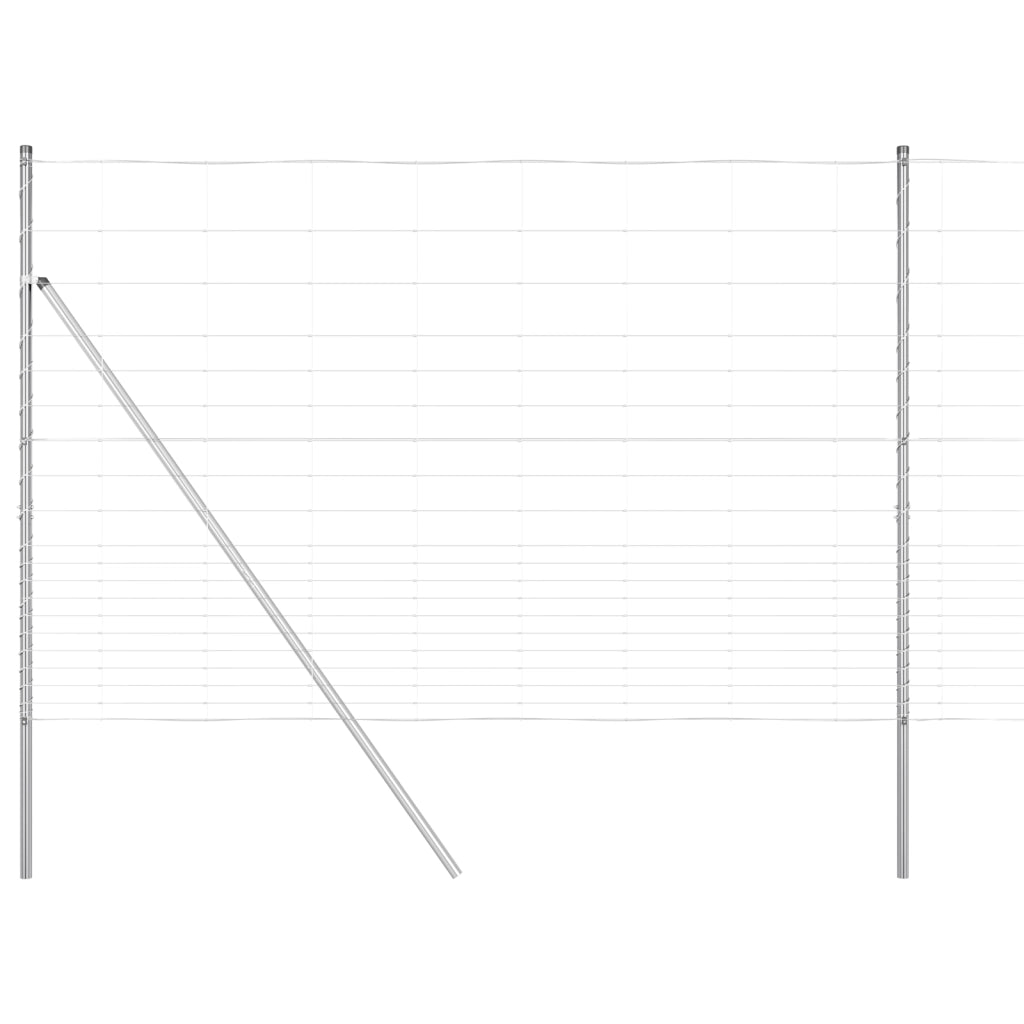 Recinzione da Campo  1.6x25 m Acciaio Galvanizzato