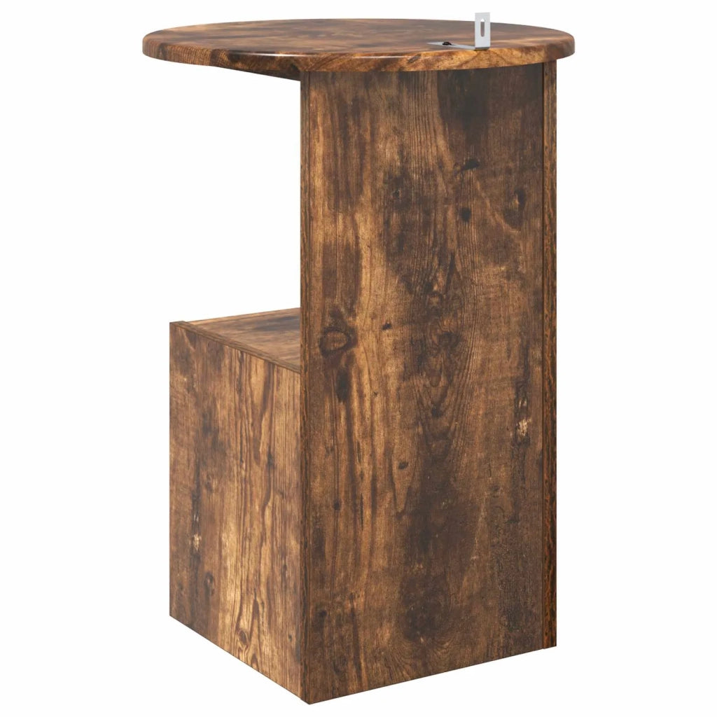 Tavolo laterale Rovere Fumo Ø 39,5 x 55 cm Legno ingegnerizzato 8001042
