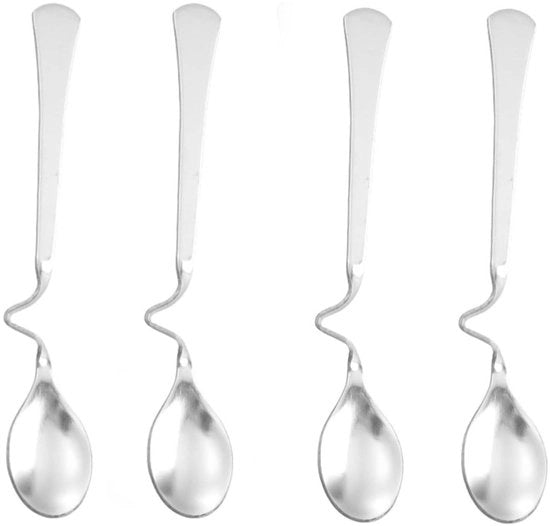 Lepelset a 10 pezzi - Lepel in acciaio inossidabile - Lepel per caffè e zucchero - Lustrato a elevata finitura - Manico antiscivolo - Resistente al lavastoviglie - Cucchiaio da tavola