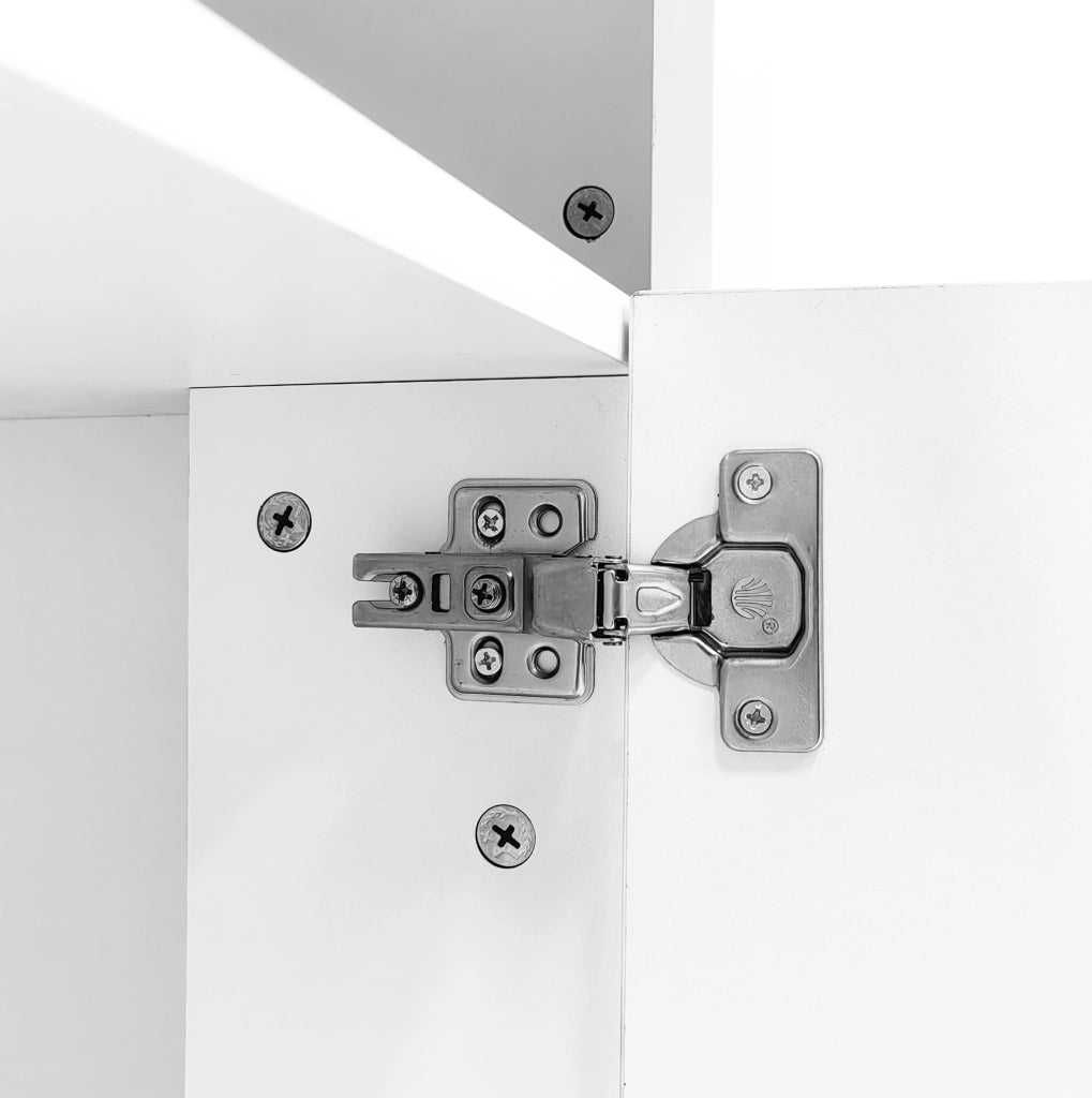 Mobile TV bianco lucido 160 cm con LED e controllo smart