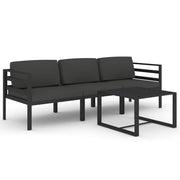 Set di mobili da giardino per esterni 4 pezzi con cuscini in alluminio antracite 02_0016076