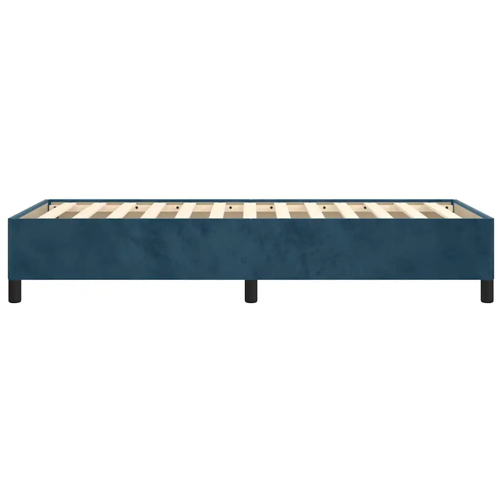Giroletto senza Materasso-Struttura Letto Blu Scuro 80x200 cm in Velluto 225496
