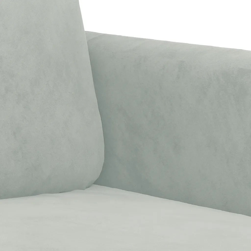 Poltrona-Divano Sedia Grigio Chiaro 60 cm Velluto 441741