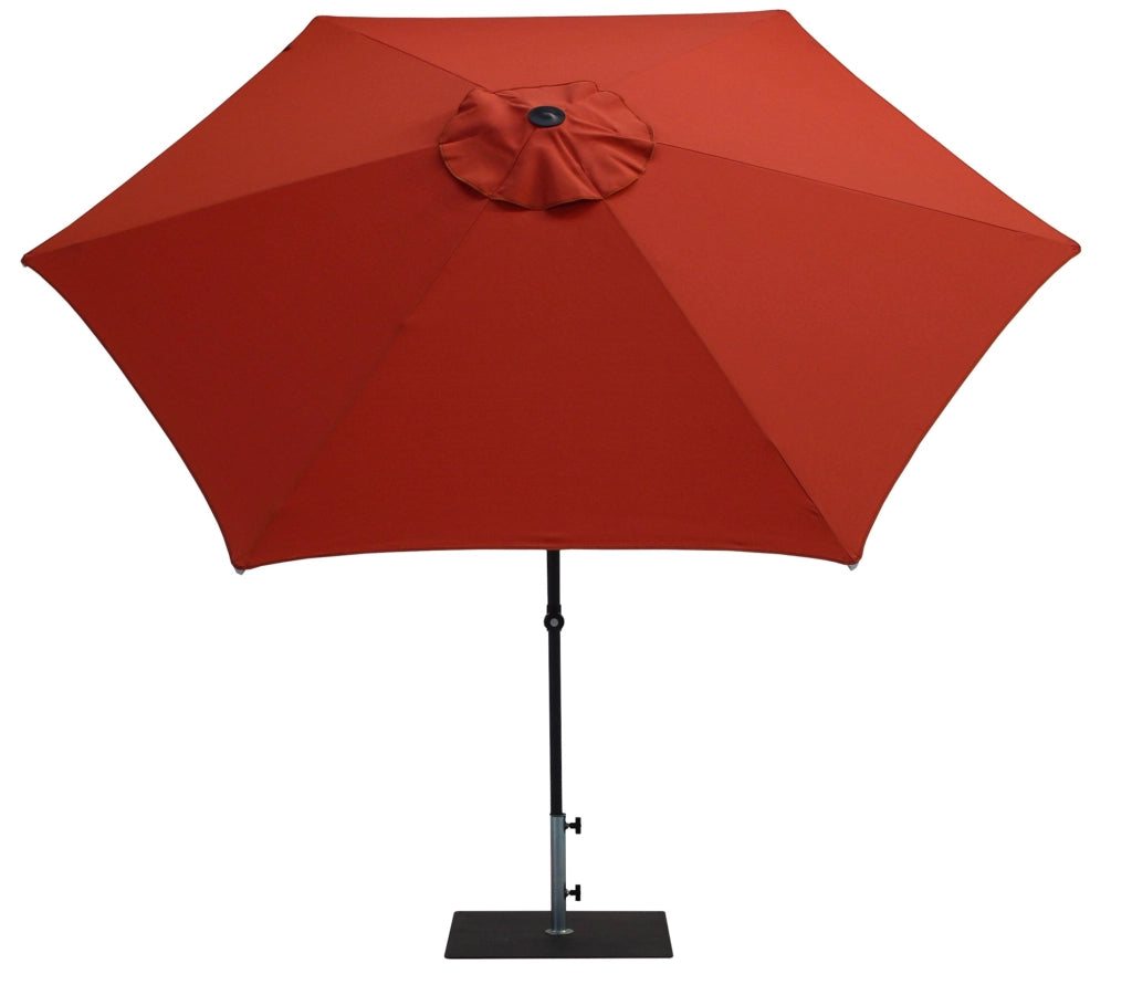 Ombrellone da Giardino Ø3 m Palo Ø38 mm in Alluminio Tessuto Olefin Trend Terracotta