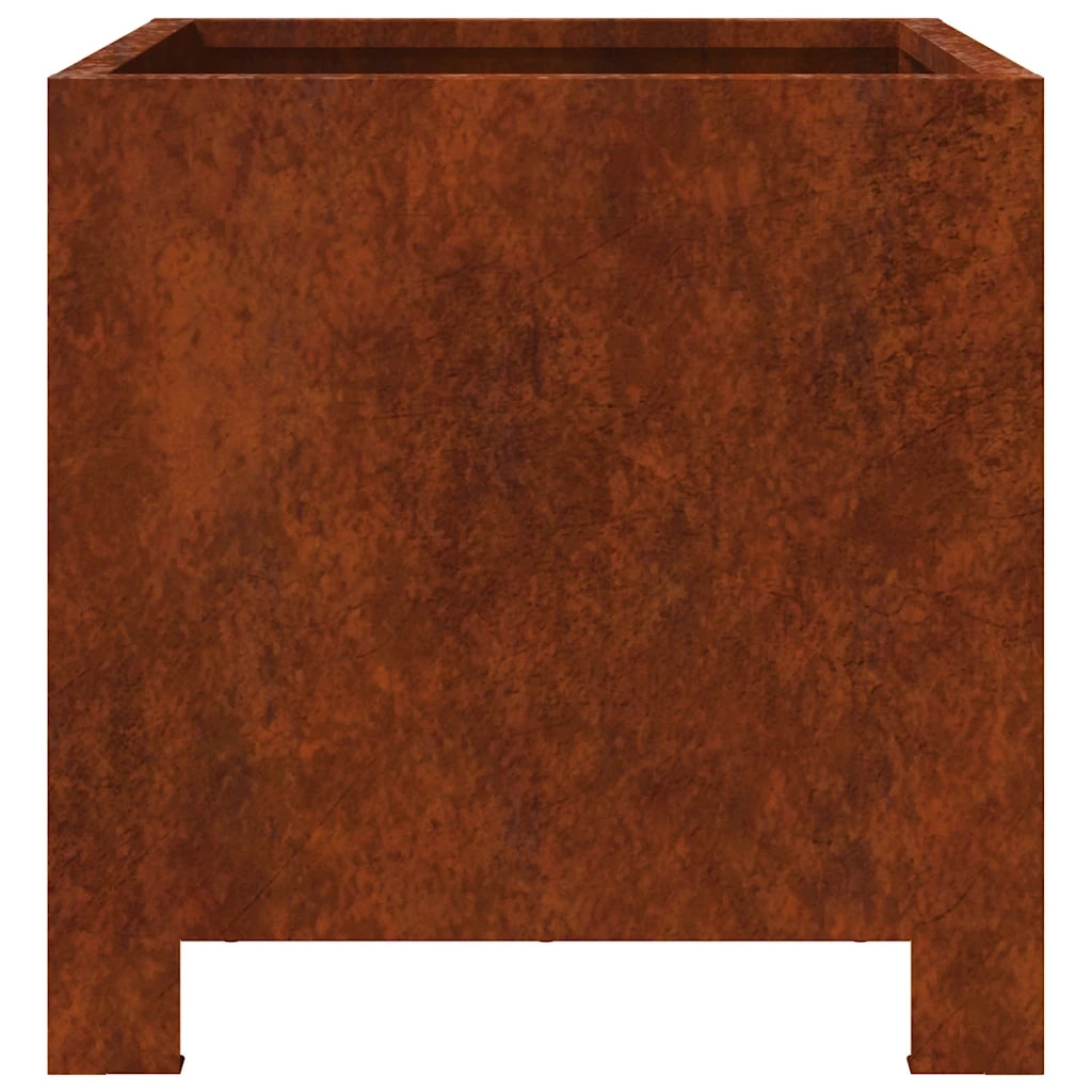 Fioriere da Giardino 2 pz 30x30x30 cm in Acciaio Corten 851198