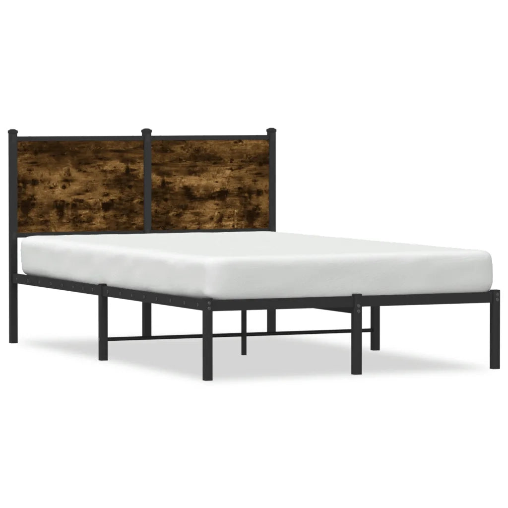 Giroletto senza Materasso in Metallo Rovere Fumo 120x190 cm 4007664
