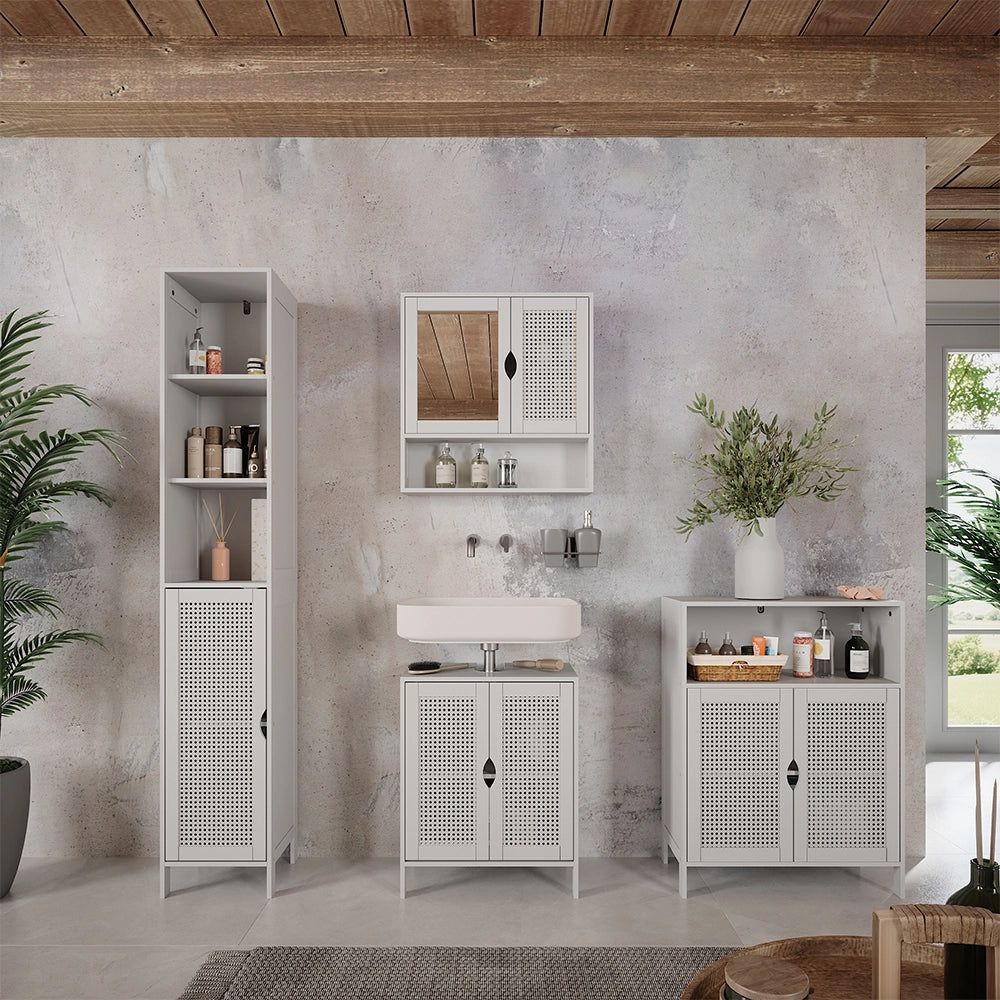 Vicco Armadio per il bagno Bianco 30 x 170 cm con 1 porta