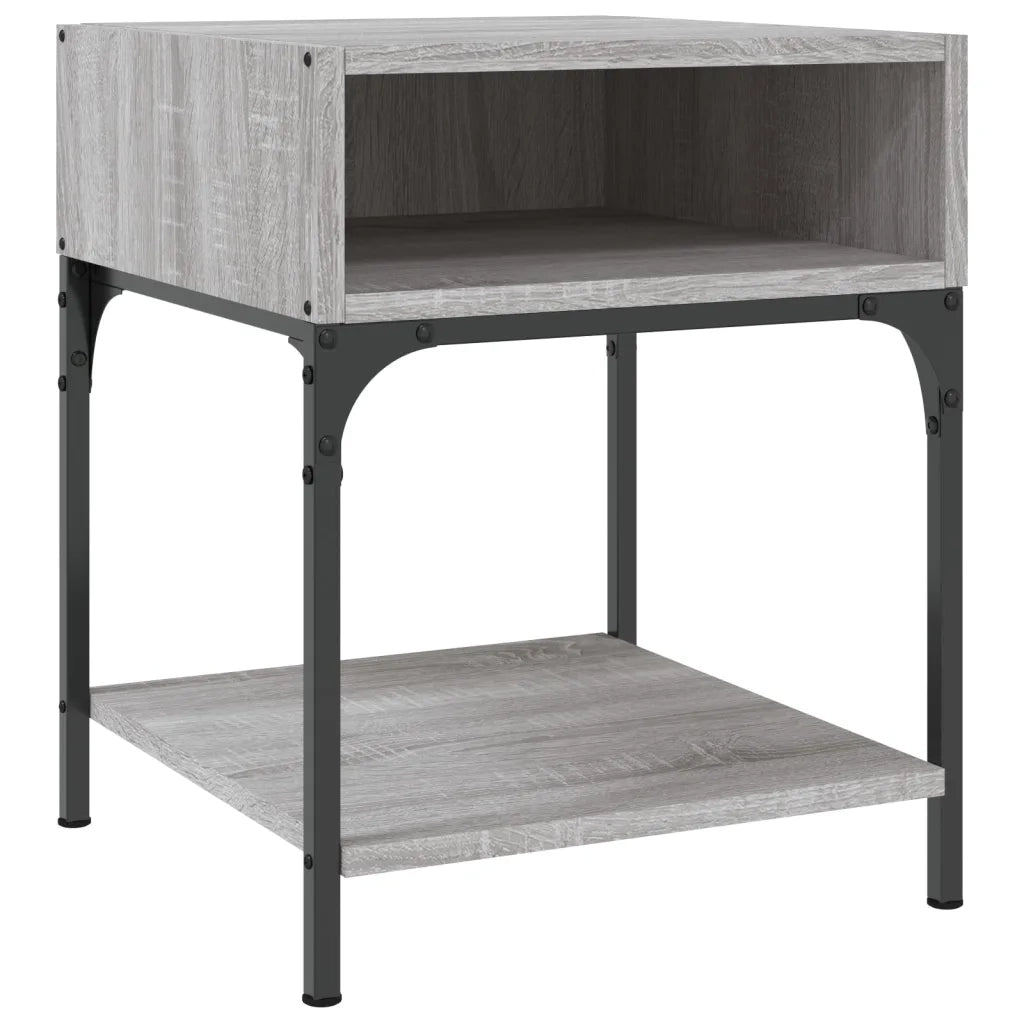 Comodini 2 pz Grigio Sonoma 40x41x50 cm in Legno Multistrato 825880