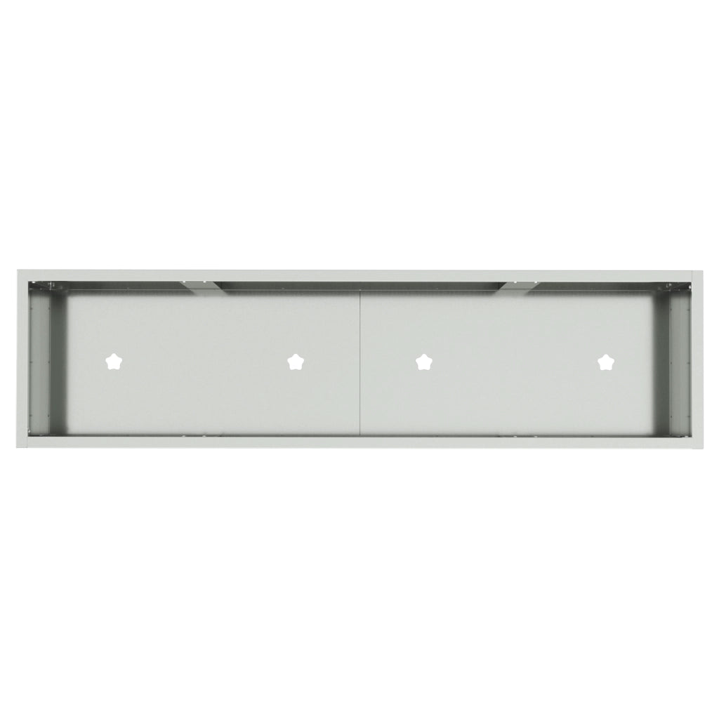 Fioriera alzata 100x26x82 cm Acciaio Zincato