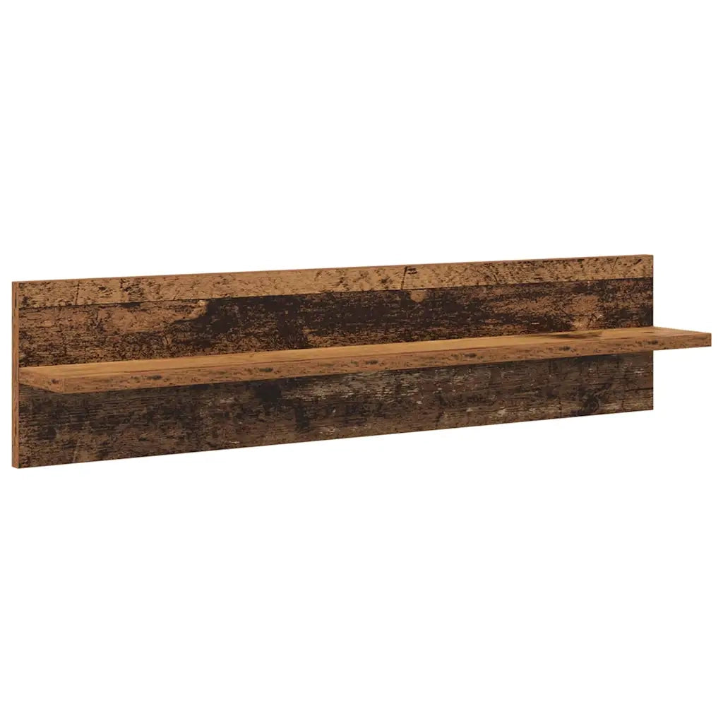 Set di Mobiletto da TV a Parete con led 5 pz-Credenza per TV sospesa Legno vecchio