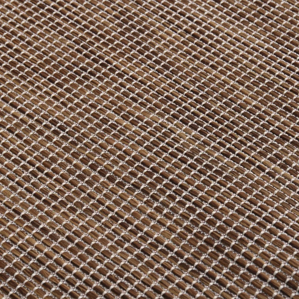 Tappeto da Esterni a Tessitura Piatta 200x280 cm Marrone cod mxl 70886