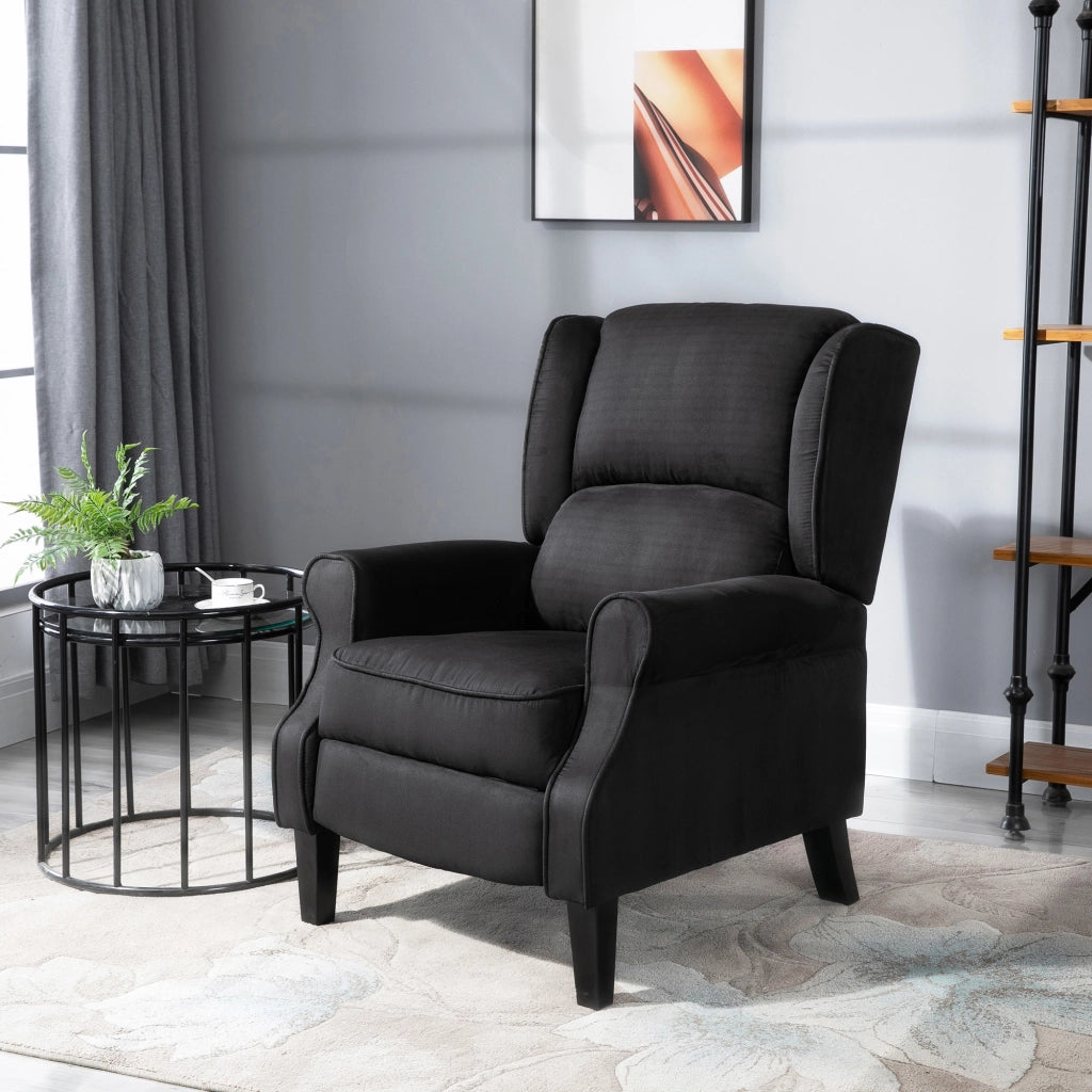EasyComfort Poltrona Relax Massaggiante Reclinabile con Telecomando, 78x83x101cm, Nero