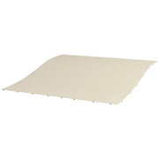 TELO DI RICAMBIO PER PERGOLA DA GIARDINO 2.5X3 M CON 8 FORI DI DRENAGGIO IN POLIESTERE 297X243 CM BEIGE