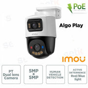 Camera poe algo 10mp (5mp+5mp ptz) 3.6mm/ir30/ip66/sd/mic/110db ai - IPC-PS70FP-10M0