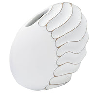 Vaso Lines 34x24,5x11,5 cm in Poliresina Bianco