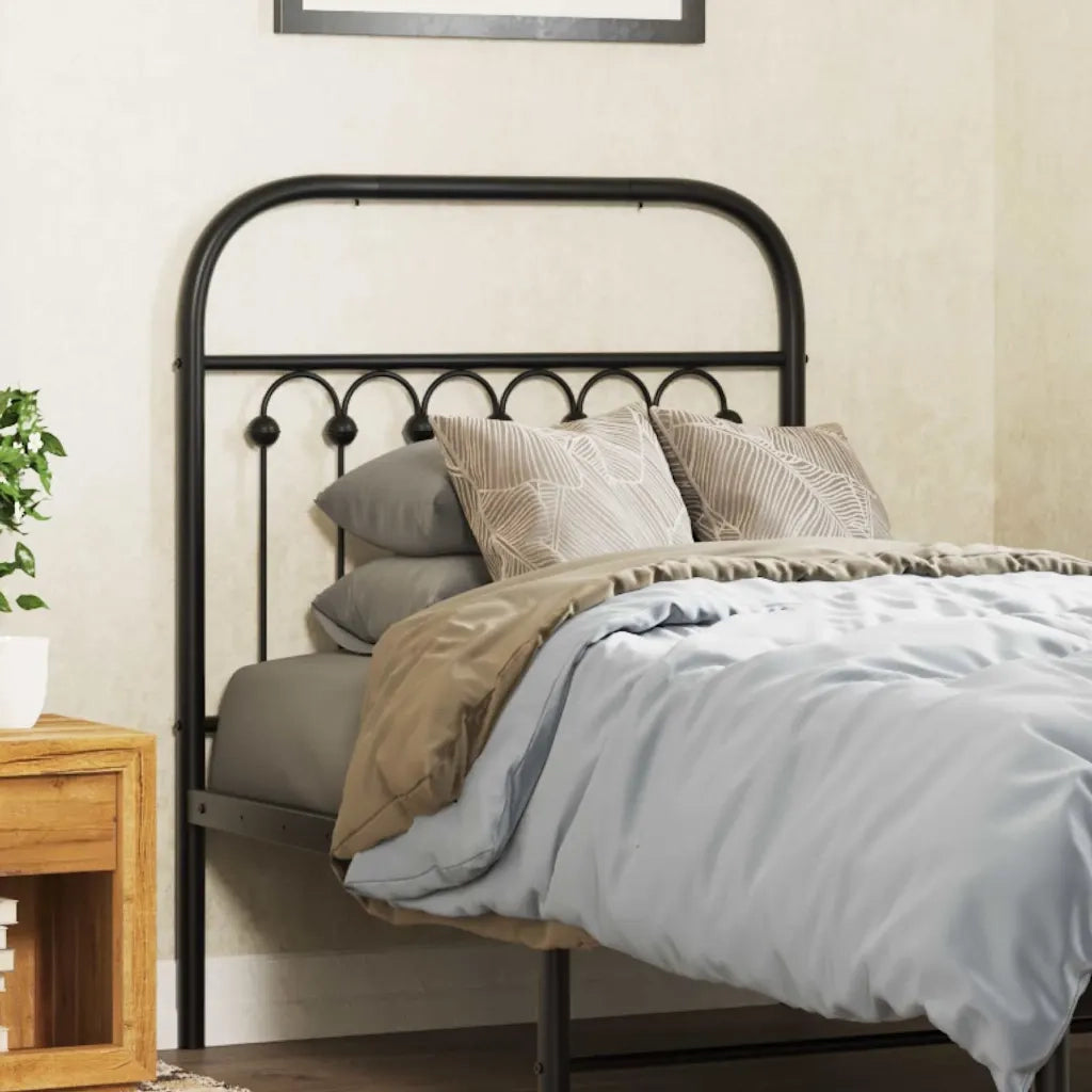 Testiera di Ricambio in Metallo Nero 75 cm 376626