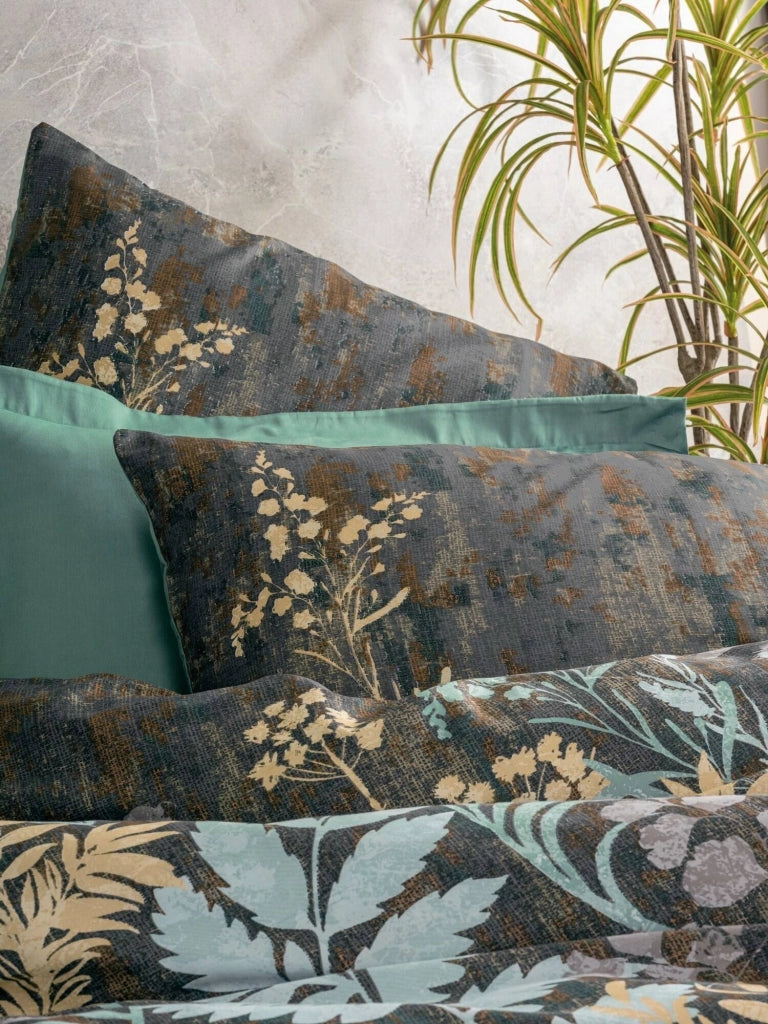 Macedonia, Copripiumino Matrimoniale Federa Inclusa, 260x220 cm Verde