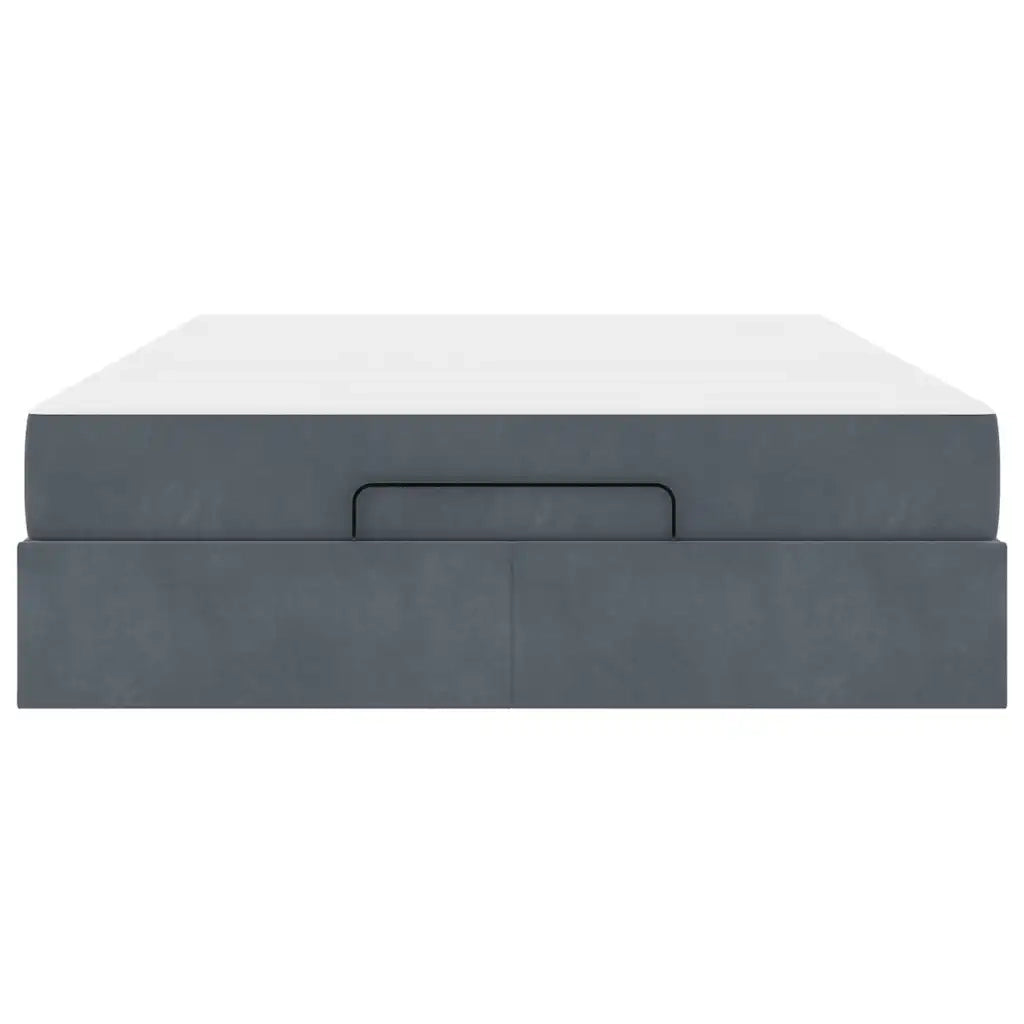vidaXL Struttura del letto Grigio scuro 160 x 200 cm Velluto