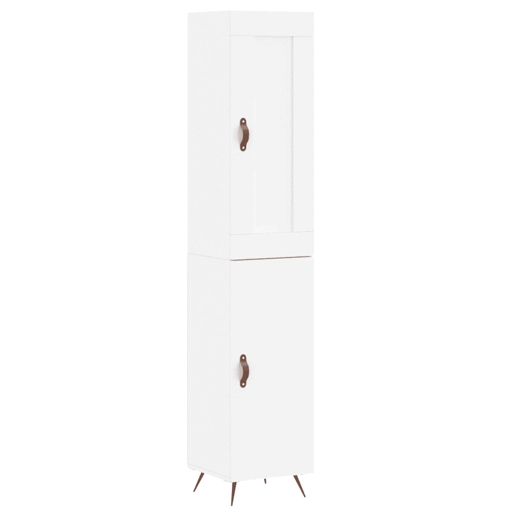 Credenza Bianca 34,5x34x180 cm in Legno Multistrato 3200105
