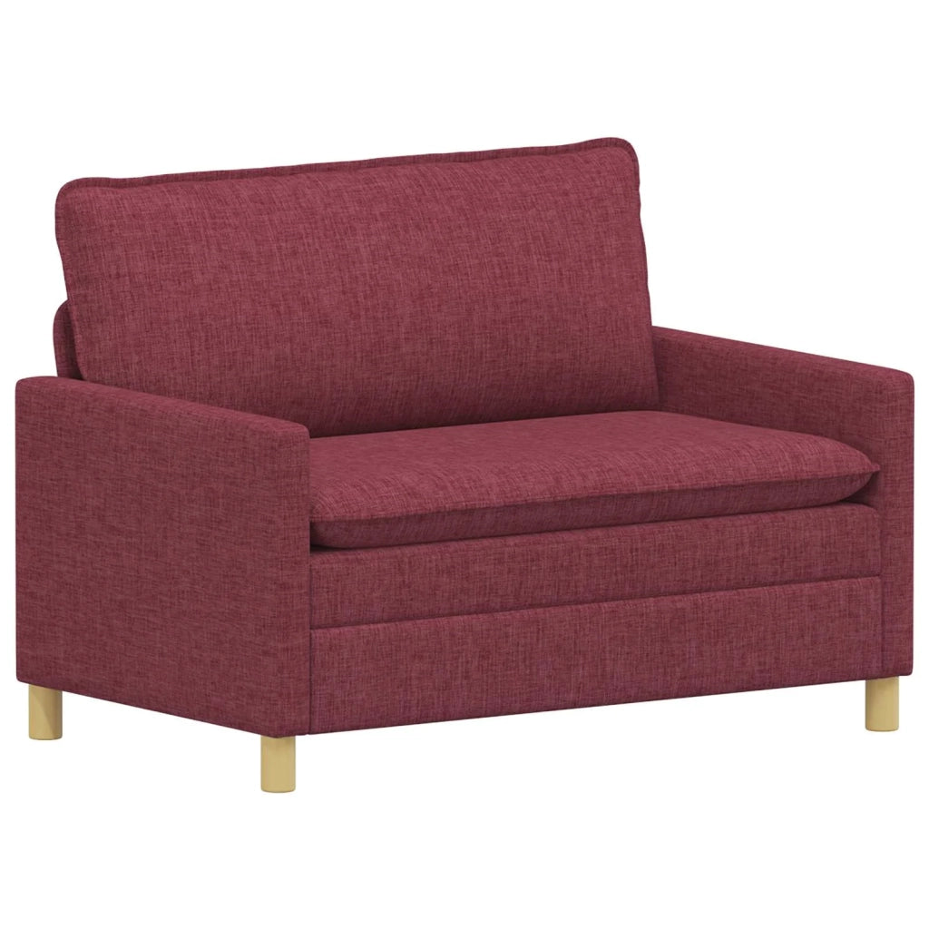 Set di divani 2 pz Rosso Vino Tessuto 3417020