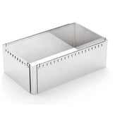 DE BUYER 3013.21 Stampo Patisserie in Acciaio Regolabile da 21.5 a 40 cm colore Grigio Acciaio