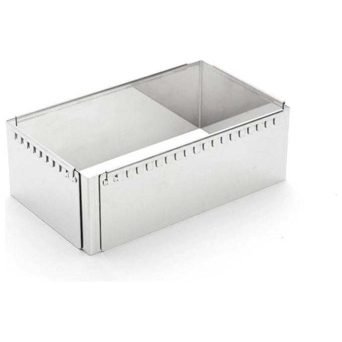 DE BUYER 3013.21 Stampo Patisserie in Acciaio Regolabile da 21.5 a 40 cm colore Grigio Acciaio