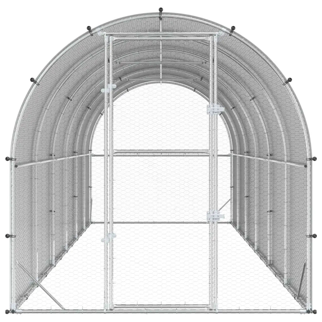 Pollaio Argento 600 x 200 x 200 cm Acciaio zincato 3434687