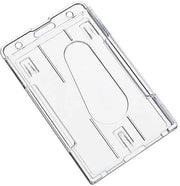 Sostegno per carte acqua resistente - ID Sostegno - Badge Sostegno - Plastica dura - 2 carte - Fori a staffa e catenina