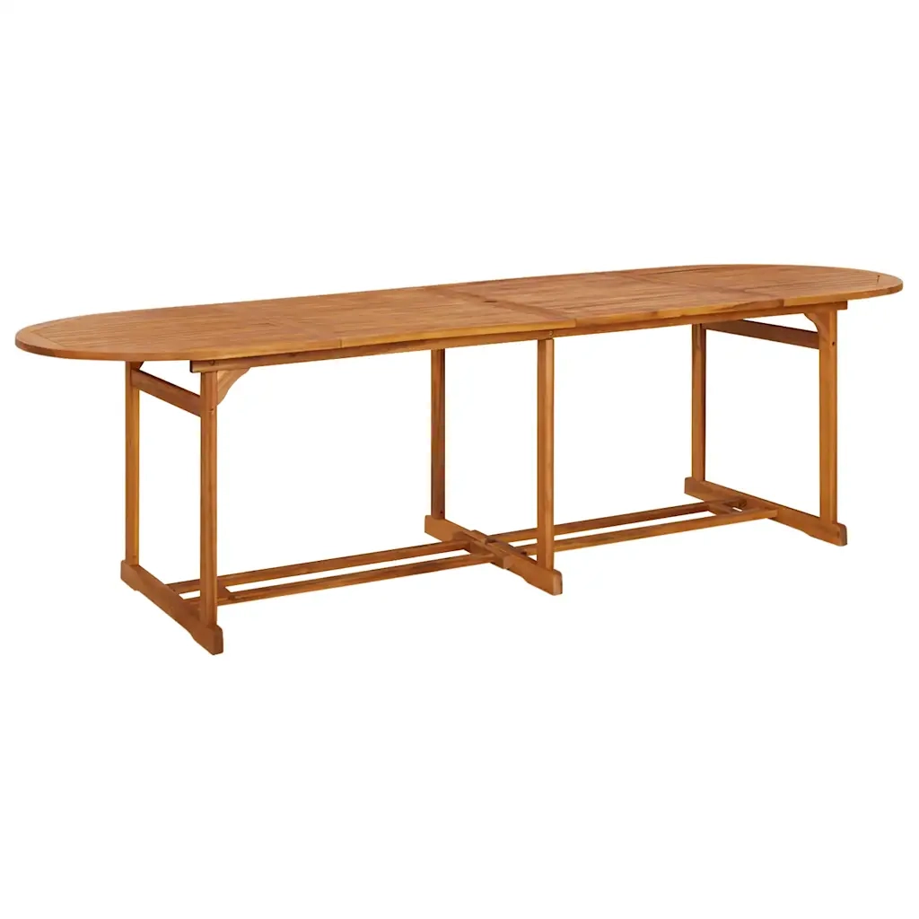 Set da Pranzo da Giardino 11 pz 280x90x75 cm Massello di Acacia 3086980